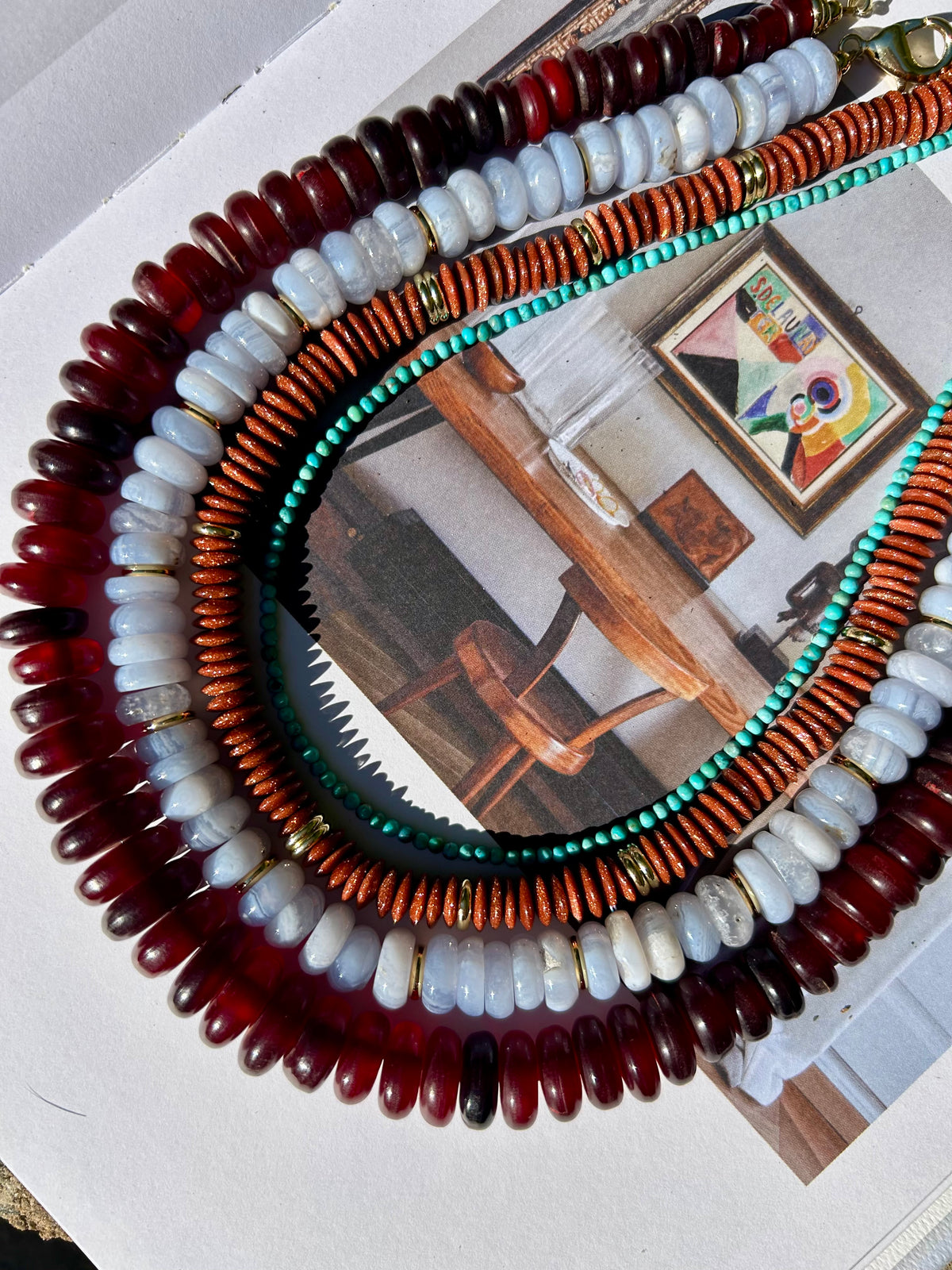 Fall Red Necklace