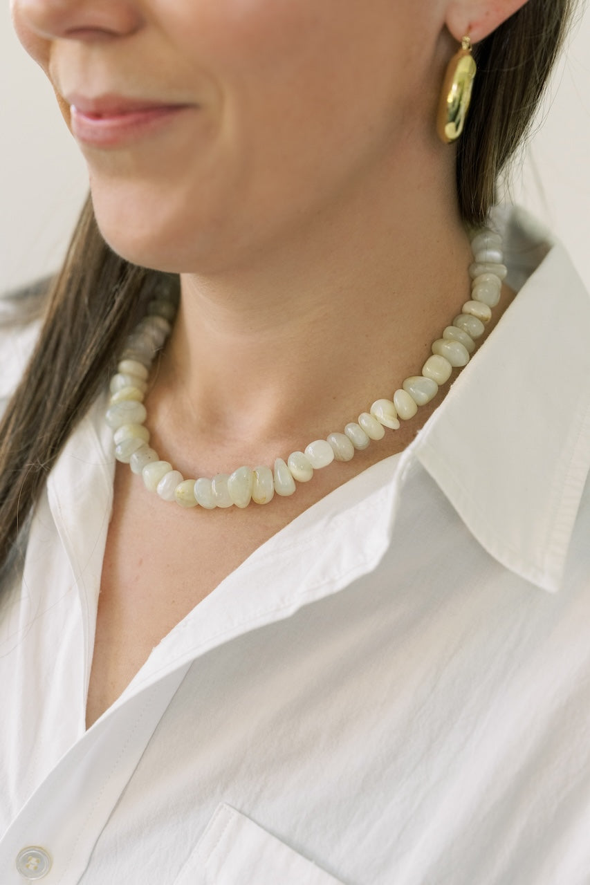 Silver Moonstone Necklace