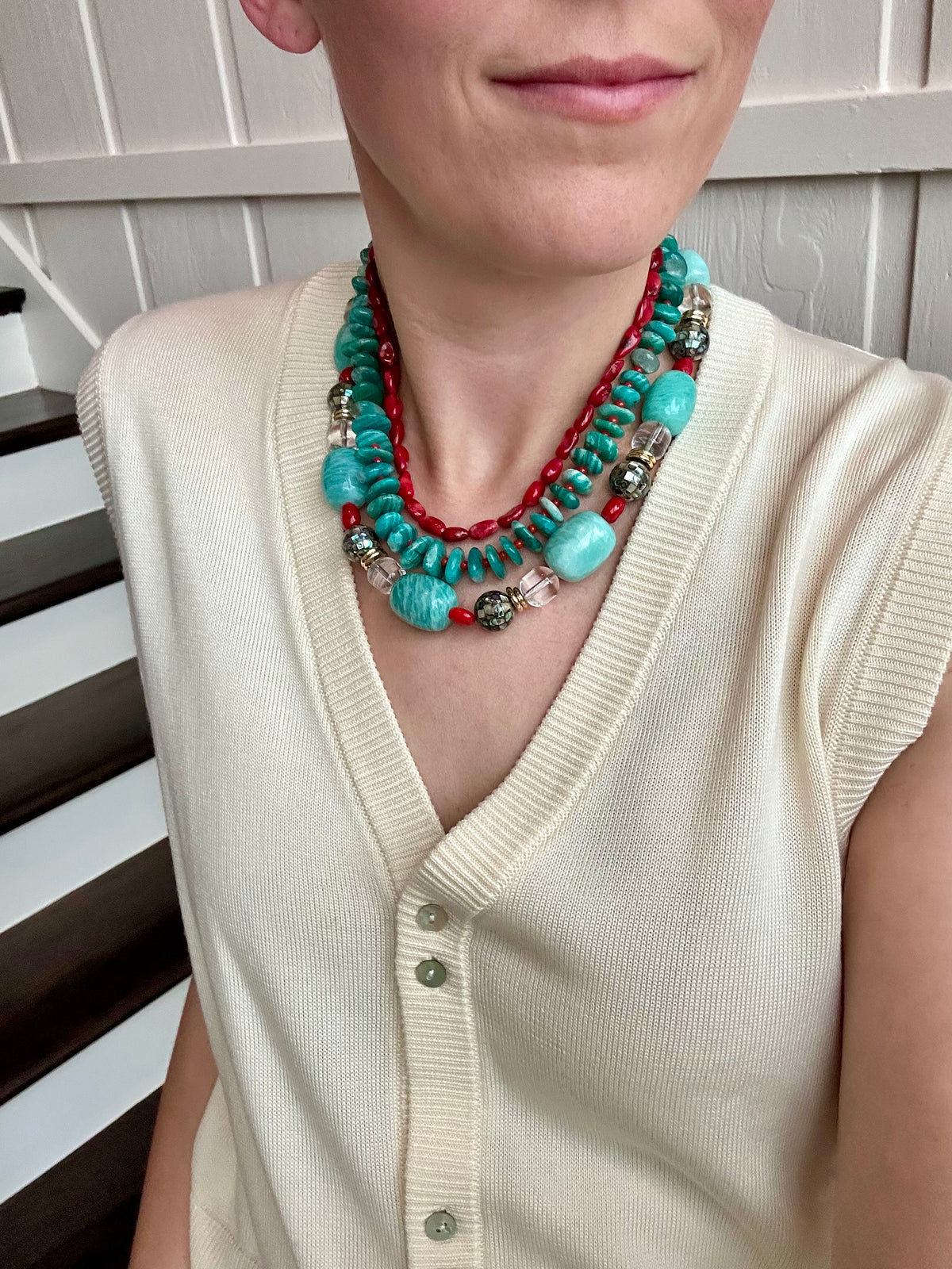 Coral Nugget Necklace