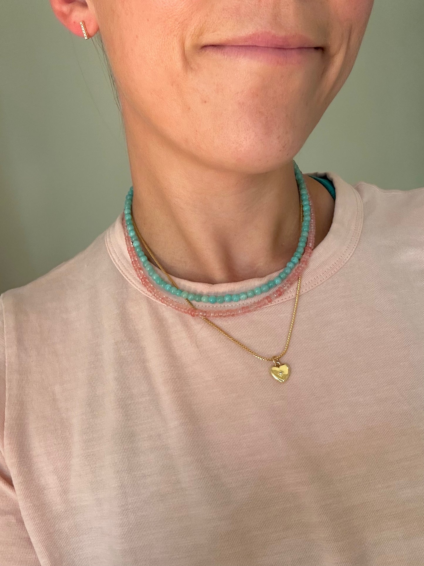 Cherry Quartz Necklace