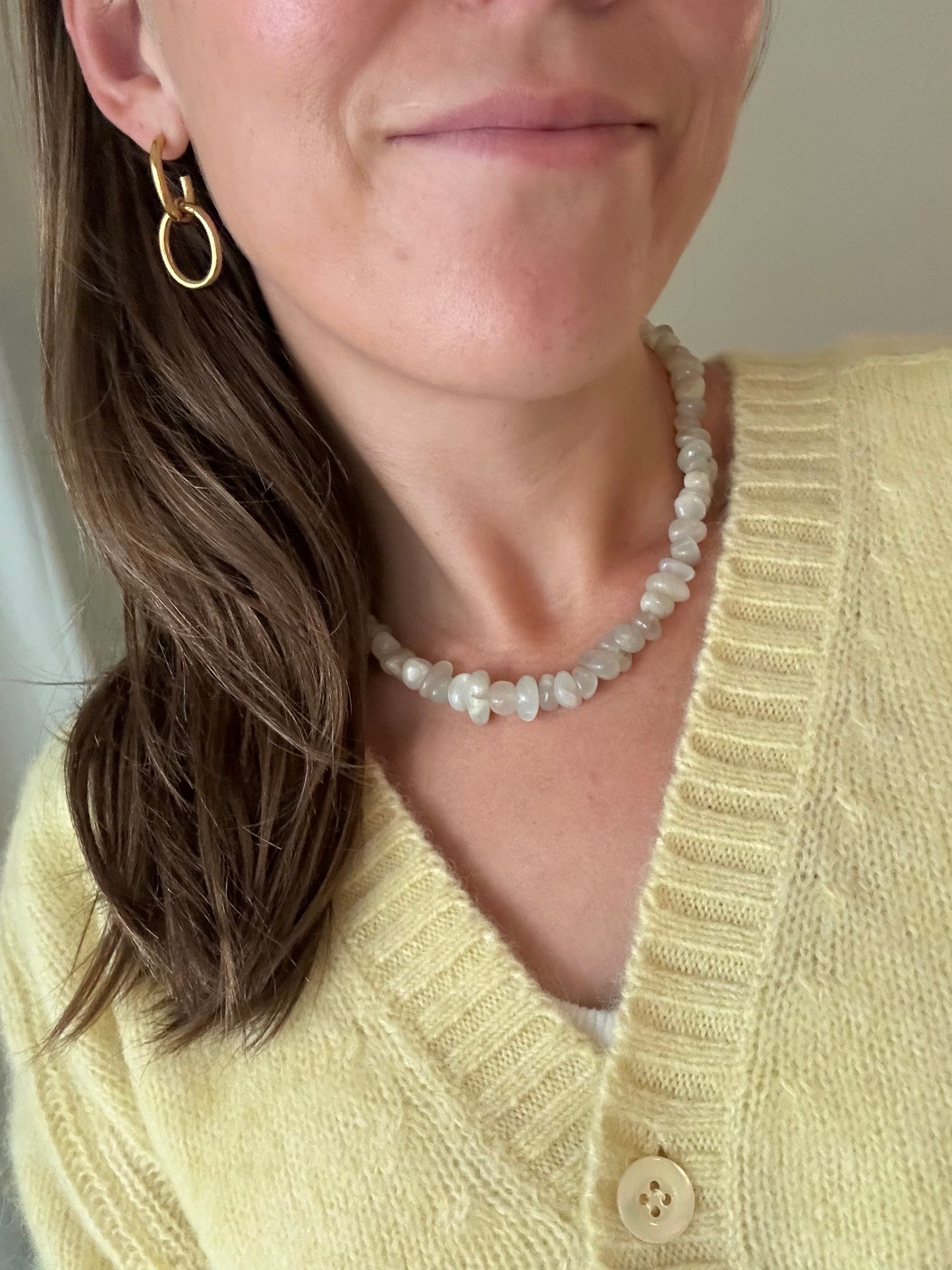 Silver Moonstone Necklace