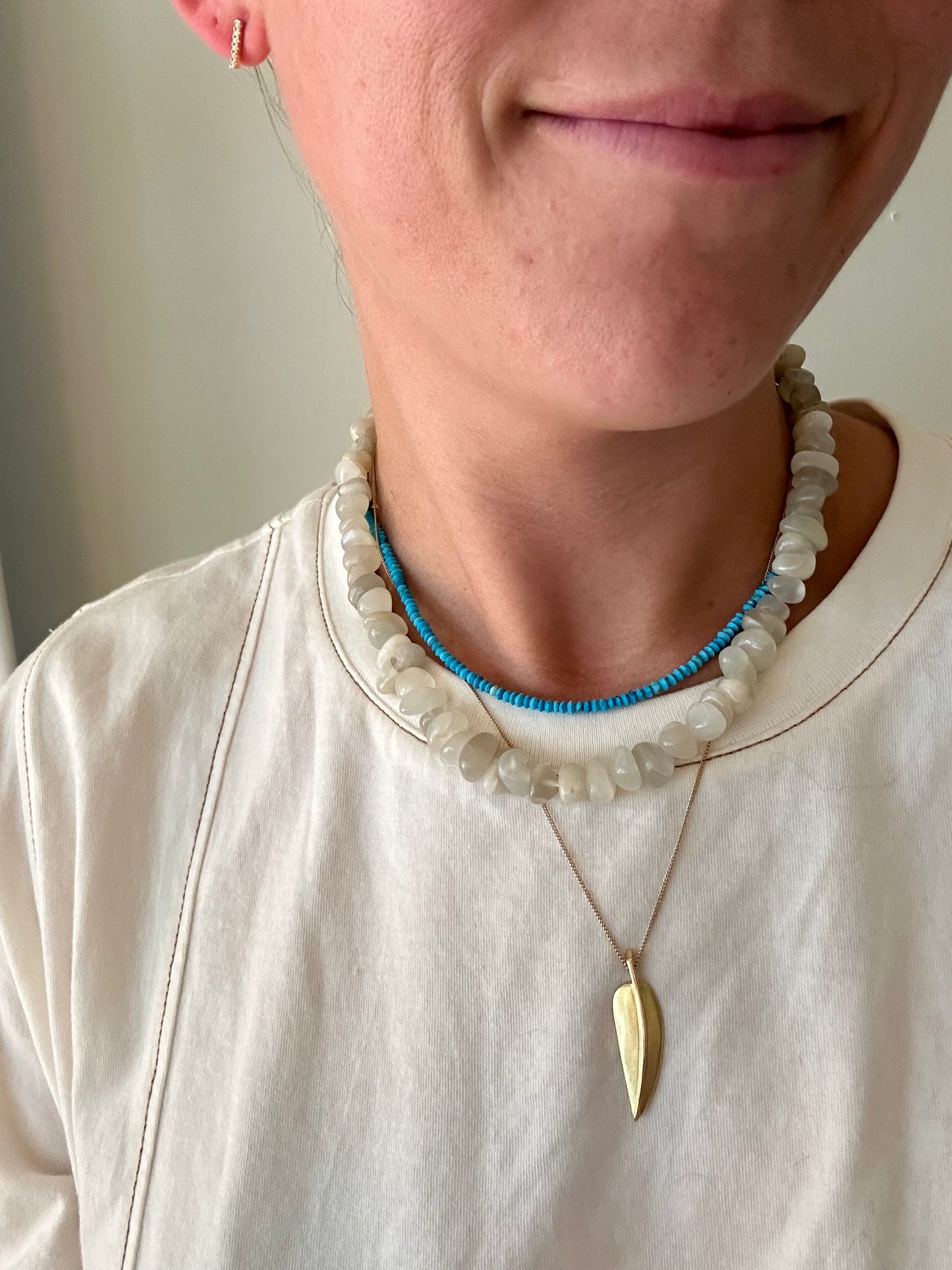 Silver Moonstone Necklace