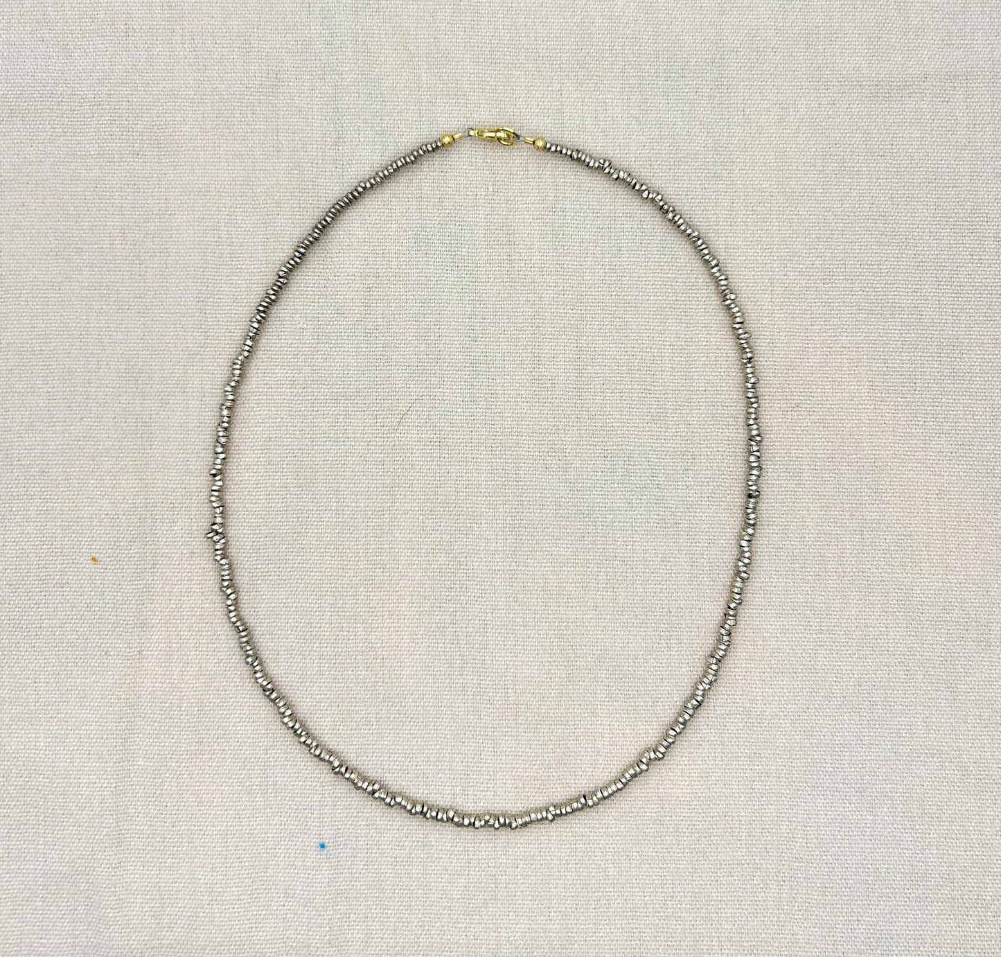 Brushed Silver Necklace