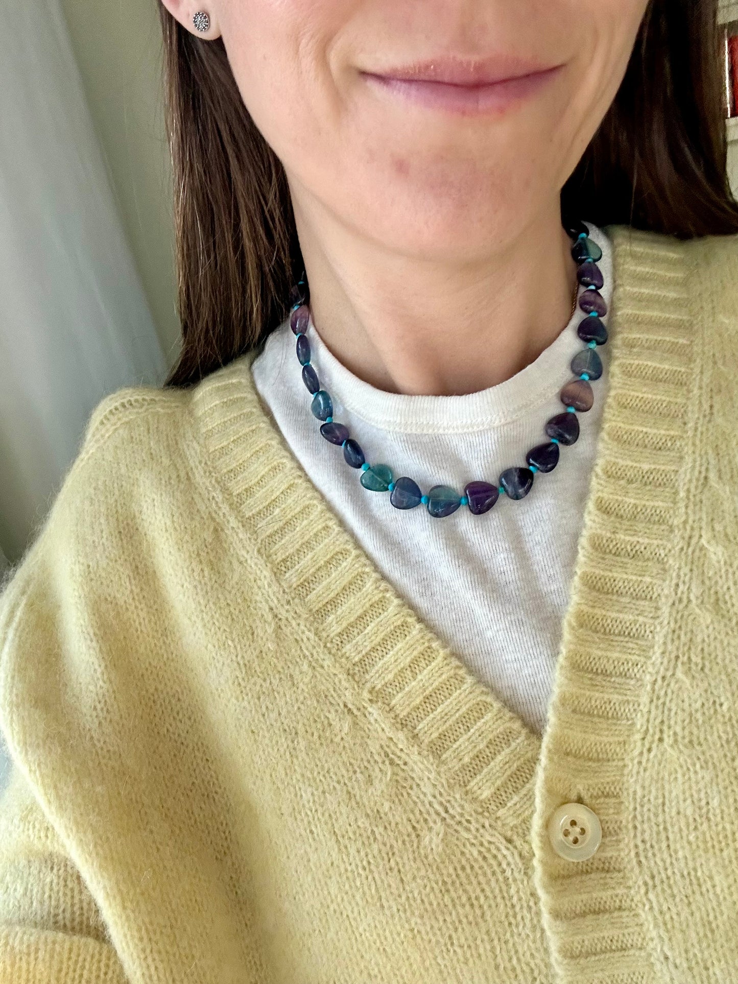 Fluorite Heart Necklace