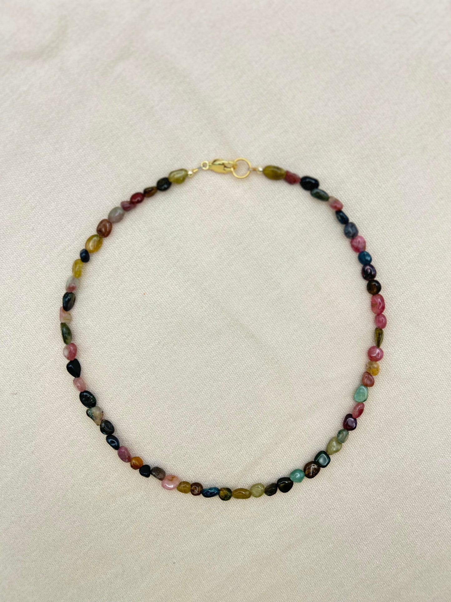 Rainbow Tourmaline Necklace