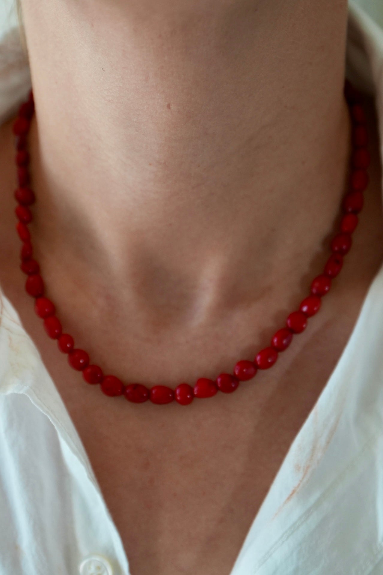 Coral Nugget Necklace