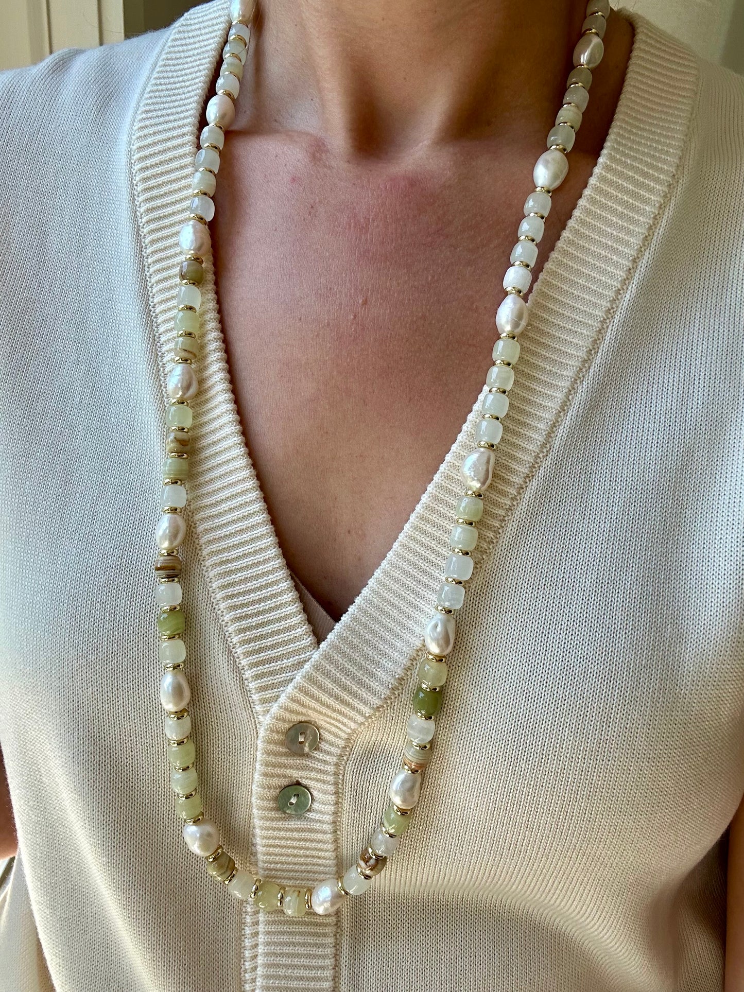 Long Soft Hues Necklace