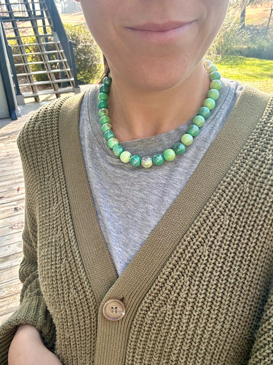 Green Gumball necklace