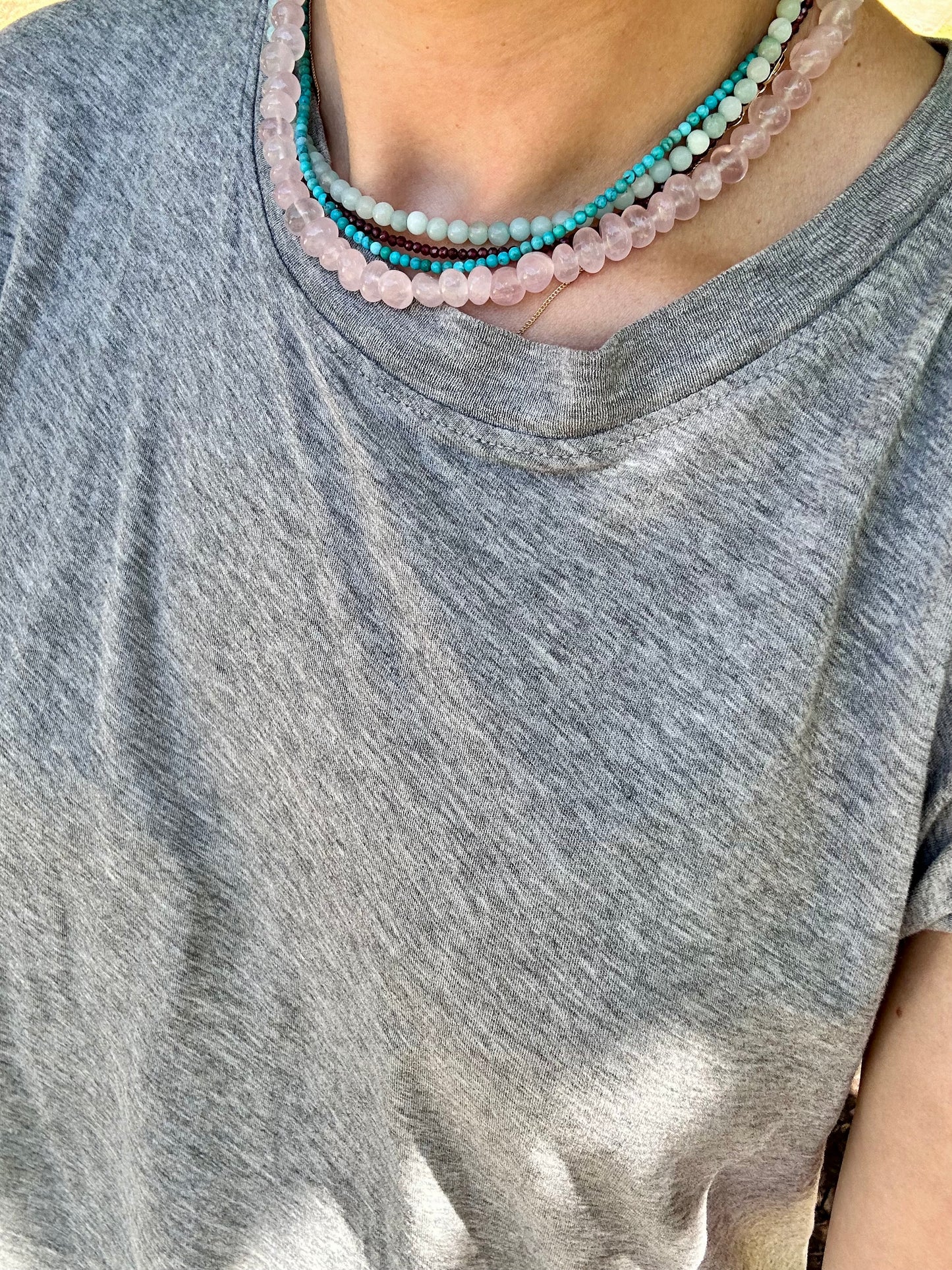 Pink Pebbles Necklace