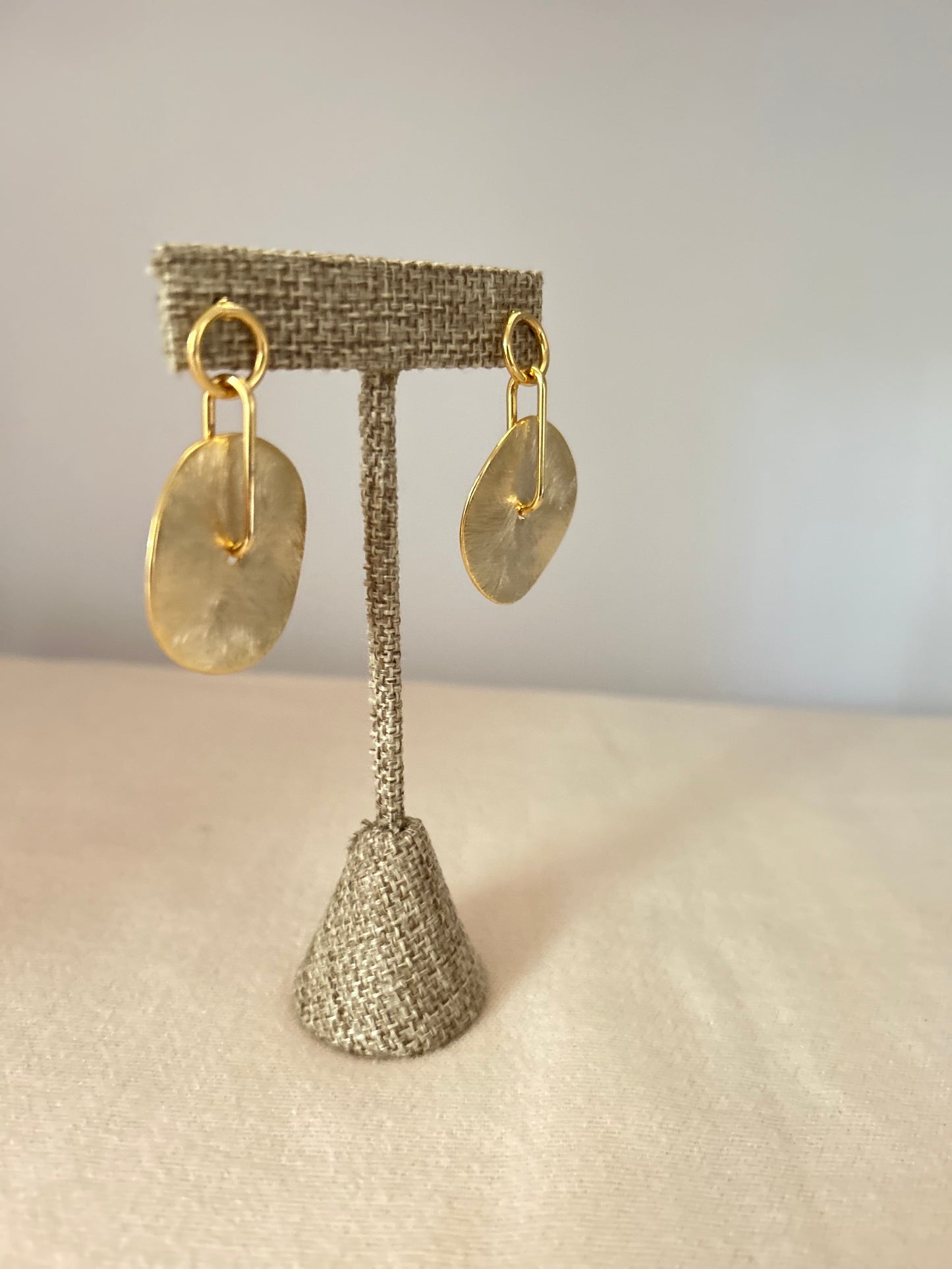 Gold Disc Earrings