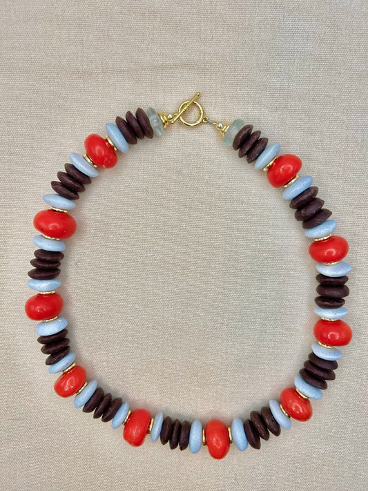 Chocolate Covered Strawberries Necklace