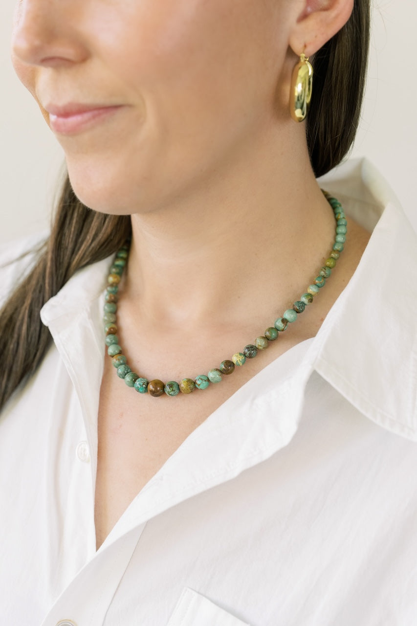 Round Turquoise Necklace
