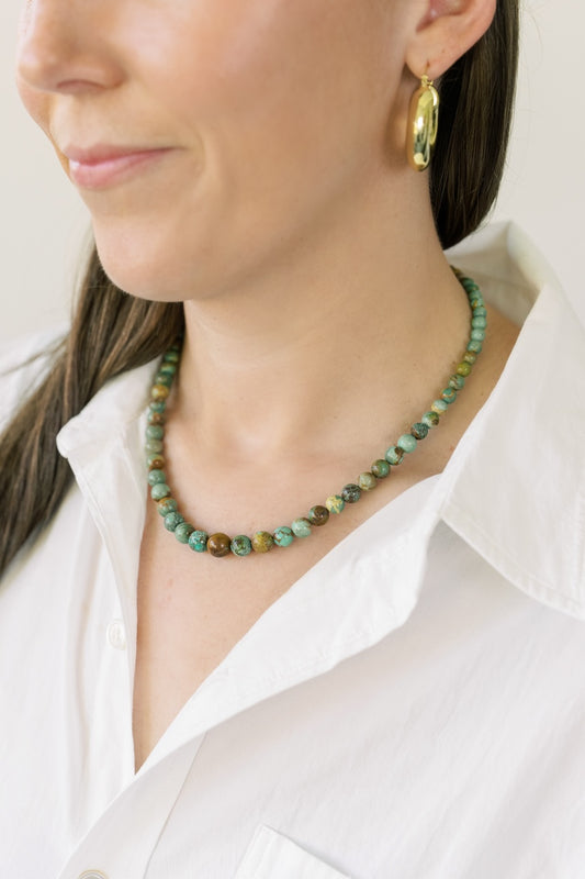 Round Turquoise Necklace