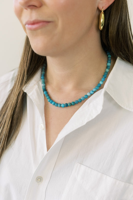 Denim Blues Necklace