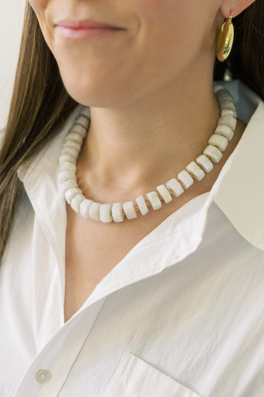 Ivory Moonstone Necklace