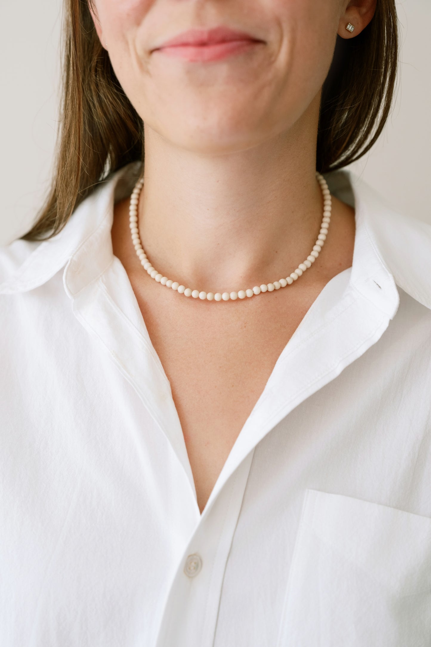 Mini Cream Necklace