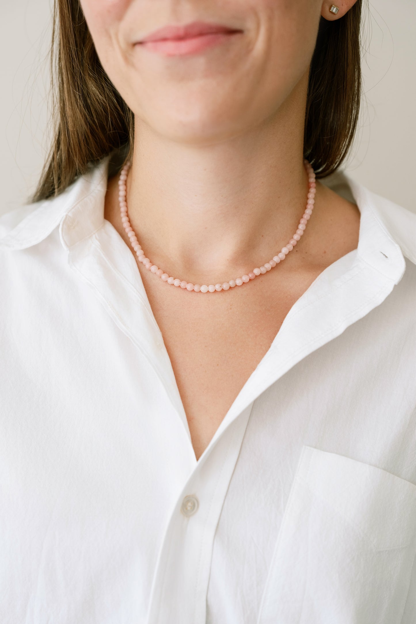 Mini Pink Opal Necklace