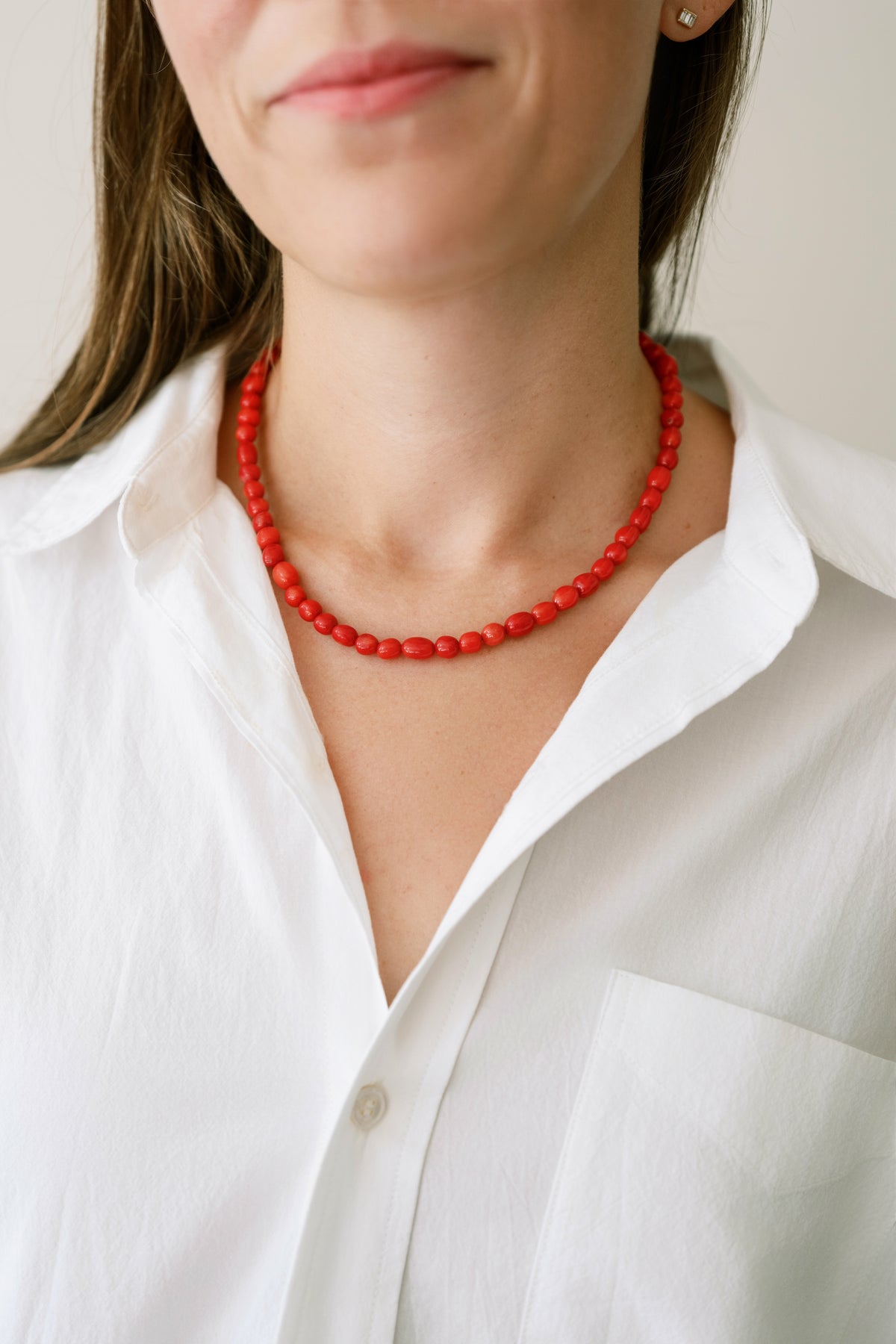 Coral Nugget Necklace