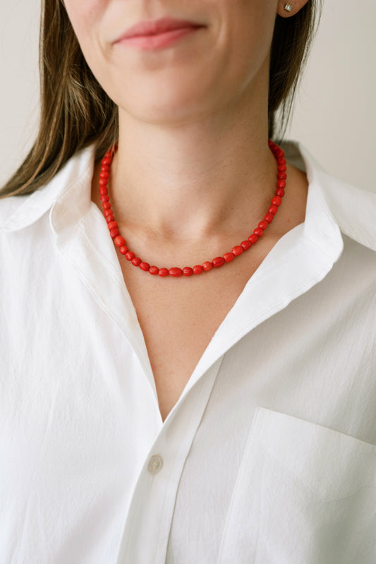 Coral Nugget Necklace
