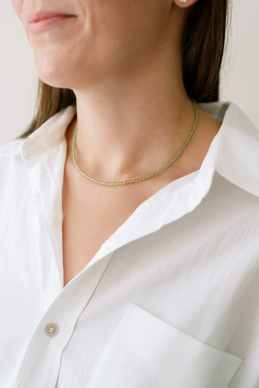 Mini Peridot Necklace