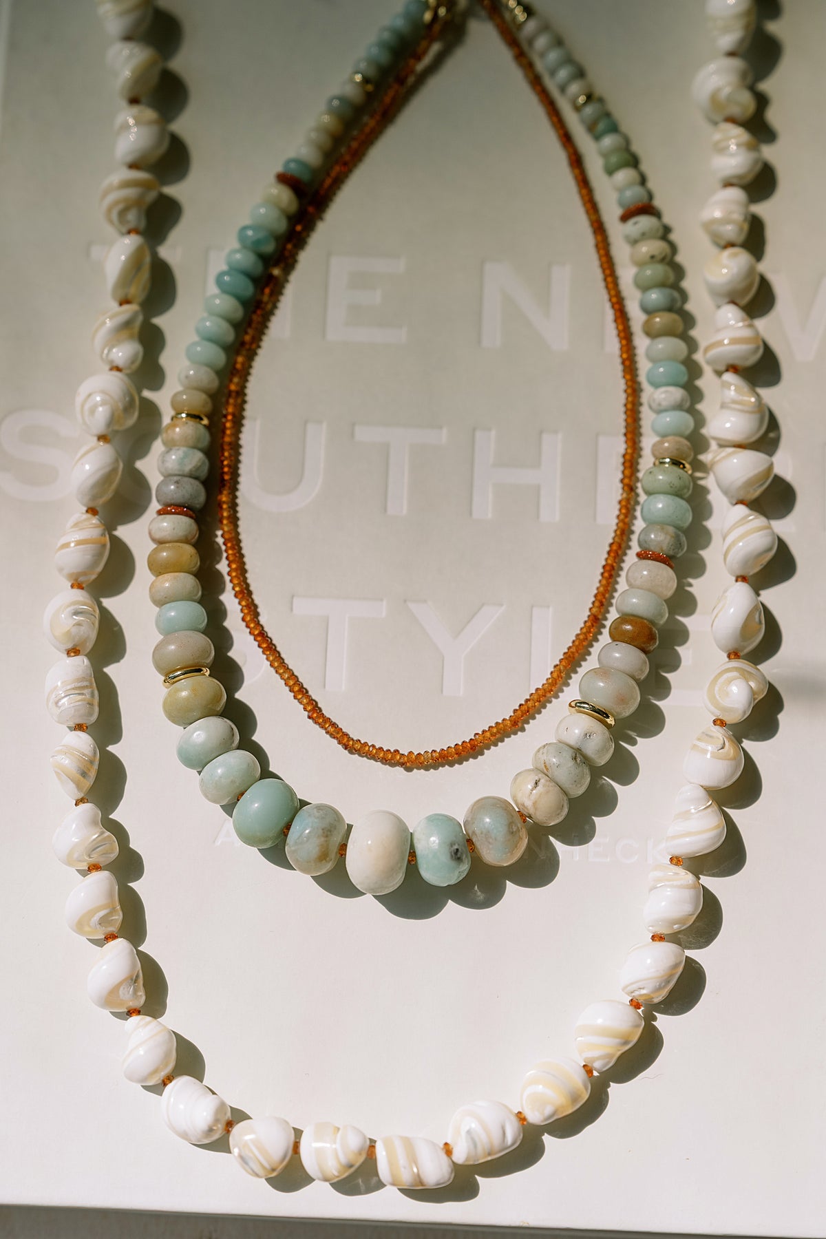 Mini Orange Garnet Necklace