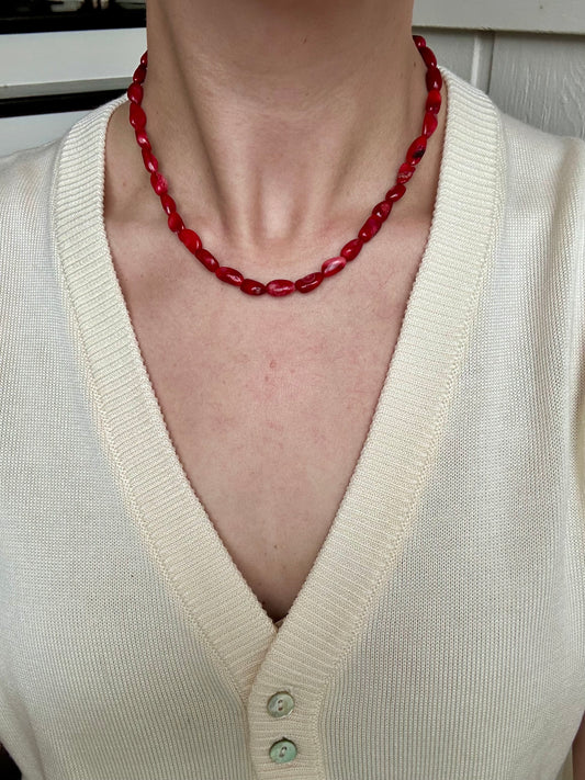Coral Nugget Necklace