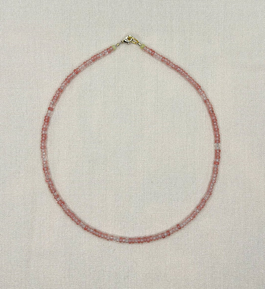 Cherry Quartz Necklace