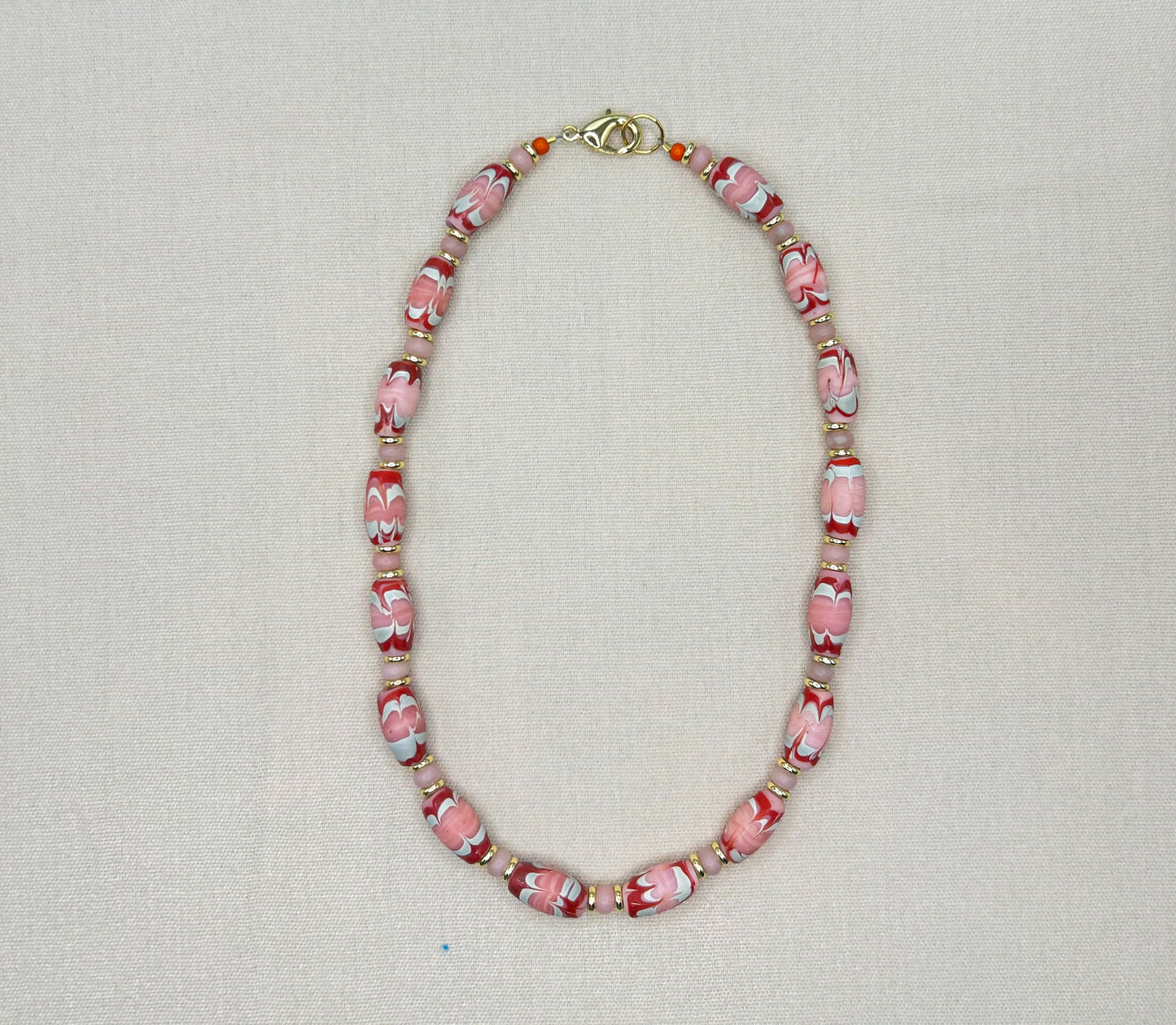 Pink Chevy Necklace