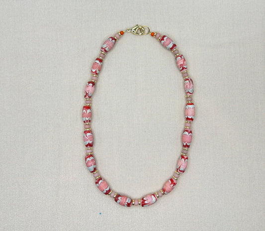 Pink Chevy Necklace