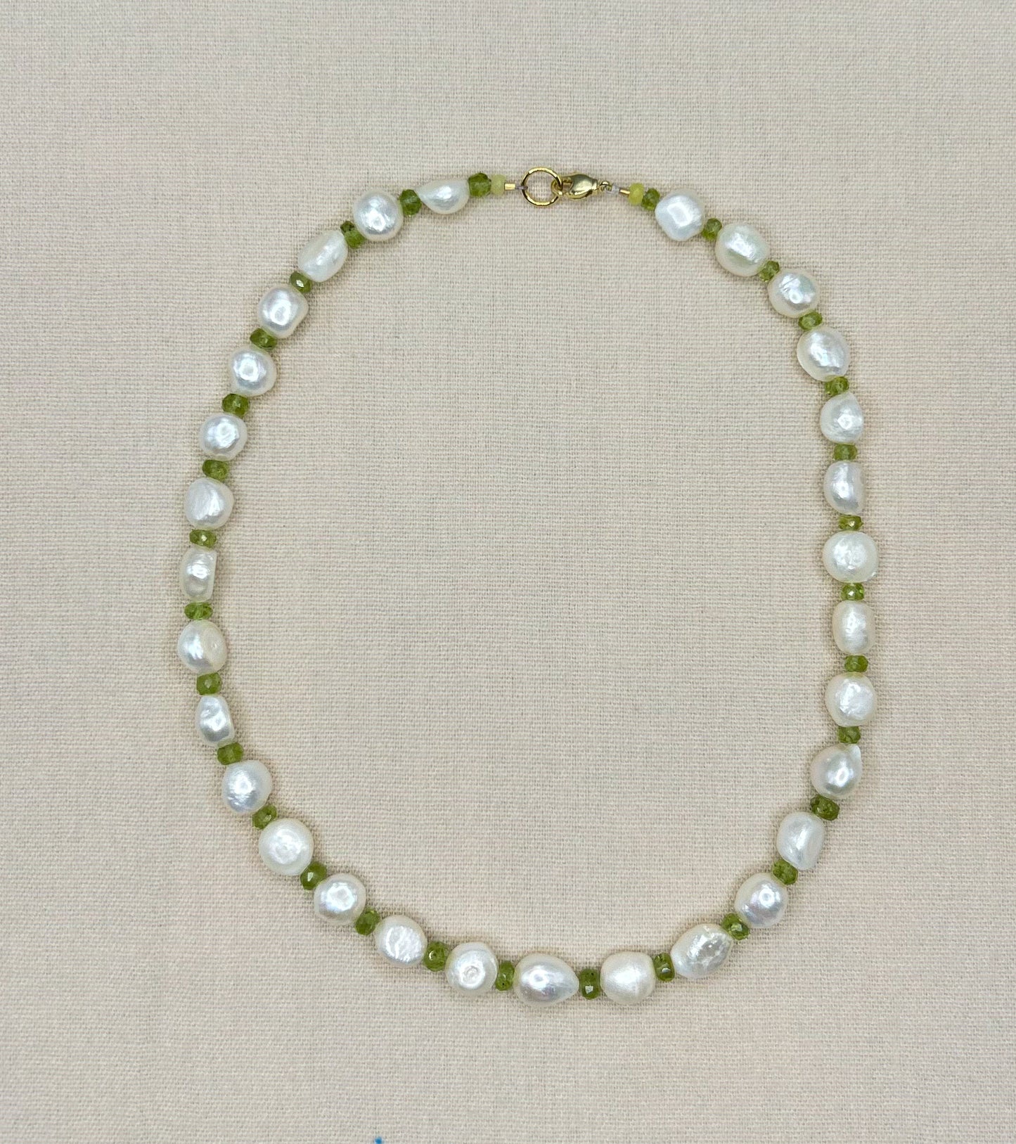 Pearl and Peridot Necklace