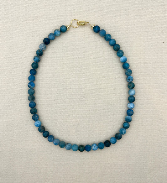 Denim Blues Necklace