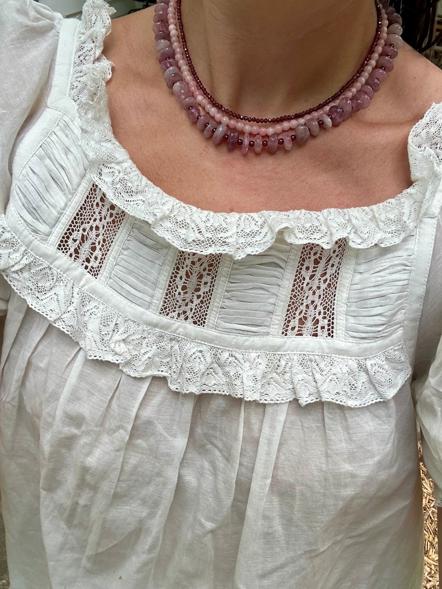 Mini Pink Opal Necklace