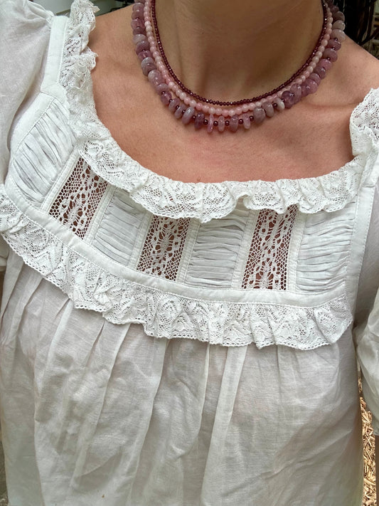 Mini Pink Opal Necklace