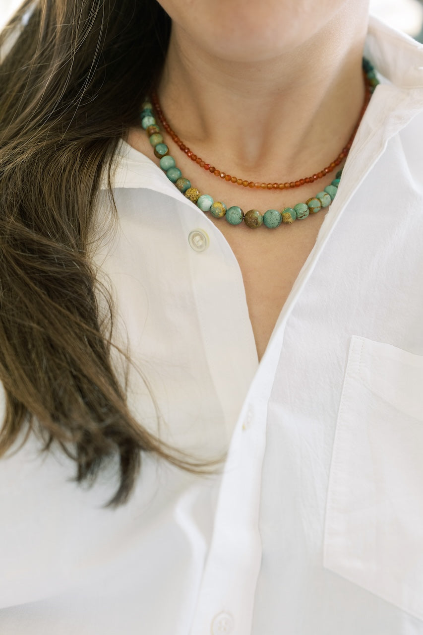 Round Turquoise Necklace