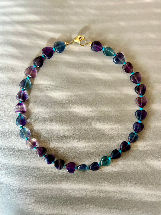 Fluorite Heart Necklace