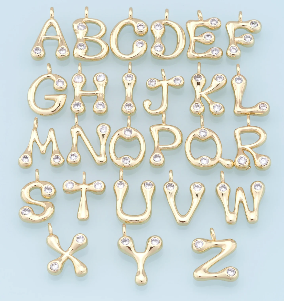 Gold Initial Charm