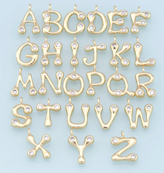 Gold Initial Charm