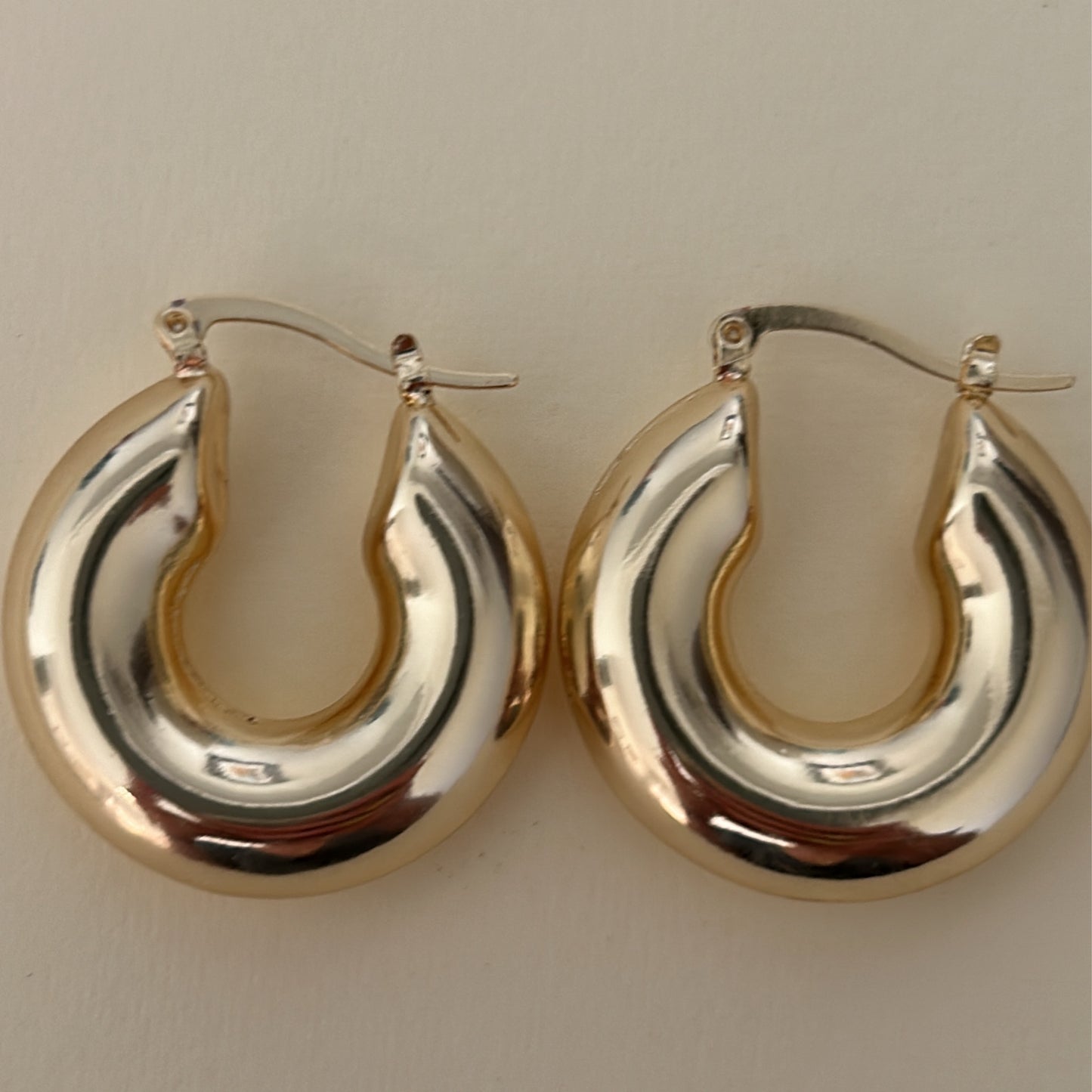 Gold Bubble Hoops